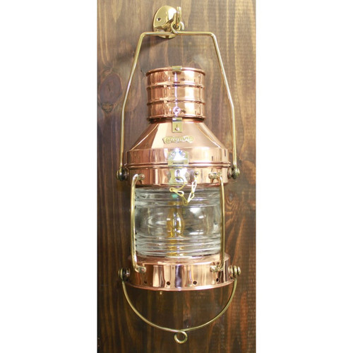 (CL-817 14" Elect) 14" Copper Electric Touch Anchor Lantern